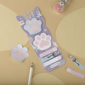 Set page markera I samolepljivih listića "Paw", 20 listića 