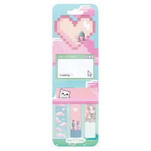 Set page markera I samolepljivih listića "Pixel love", 20 listića MESHU