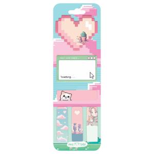 Set page markera I samolepljivih listića "Pixel love", 20 listića 