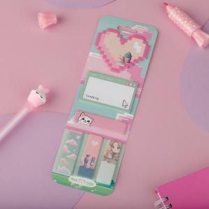 Set page markera I samolepljivih listića "Pixel love", 20 listića 