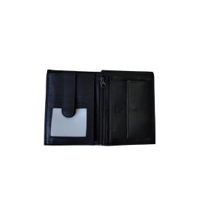 Novčanik kožni muški sa RFID zaštitom 9942 12x9,5x1,5  Silver coin uspravni crna