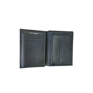 Novčanik kožni muški 85055  9x11,5x3 sa nizom linija po sredini uspravni  siva