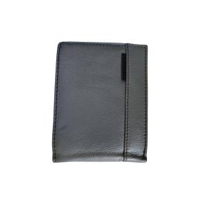 Novčanik kožni muški sa RFID zaštitom 85060 12x9x3 štepan crnim koncem položeni HJP siva