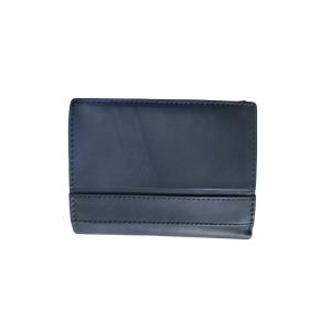 Novčanik kožni muški sa RFID zaštitom 80485  9,5x12,3x2,5 sa uzdužnom bordurom uspravni HJP plava