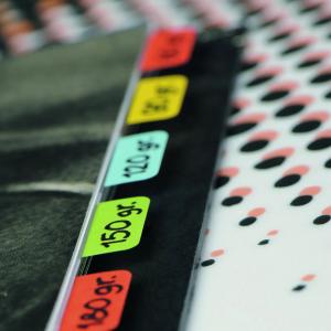 Samolepljive indeksne oznake removable 1/72, 3L - Djois sortirano