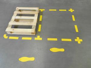 Simboli za podno obeležavanje "pravougaonik" 1/10, Tarifold - Djois žuta