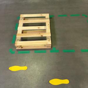 Simboli za podno obeležavanje "pravougaonik" 1/10, Tarifold - Djois zelena