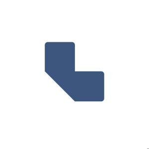 Simboli za podno obeležavanje "L" forma 1/10, Tarifold - Djois Tarifold plava