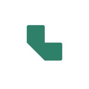 Simboli za podno obeležavanje "L" forma 1/10, Tarifold - Djois Tarifold zelena