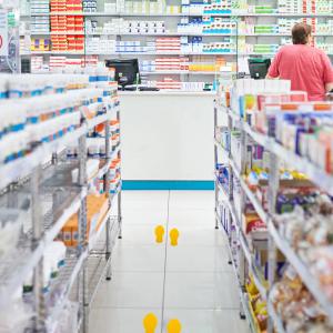 Simboli za podno obeležavanje "stopalo" 1/10, Tarifold - Djois žuta