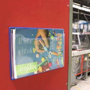 Magnetni džep za brošure A4 horizontalni pak. 1/5, Tarifold - Djois plava