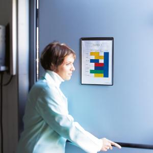 Ramovi za označavanje sa magnetom A4 pak. 1/5, Tarifold - Djois crna