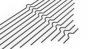 Kalendar kukice žičane, forma 2, 105 mm, pak 1/100 crna