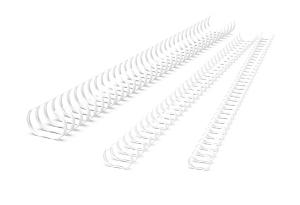 Žičane spirale 3:1, prečnik 1/4" = 6,9 mm, 34 prstena, pak 1/100 bela