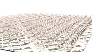 Žičane spirale 3:1, prečnik 3/8"" = 9,5 mm, 34 prstena, pak 1/100 srebrna