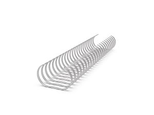 Žičane spirale 2:1, prečnik 1 1/2" = 38,0 mm, 23 prstena, pak 1/20 Renz srebrna