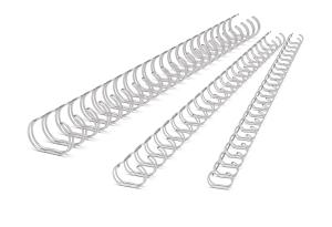 Žičane spirale 2:1, prečnik 9/16"" = 14,3 mm, 23 prstena, pak 1/50 srebrna