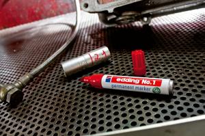 Permanent marker Edding E-No.1, 1-5mm crna
