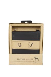 Novčanik muški kožni JBNC62 sa RFID zaštitom i futrolom za kartice 95x120x20 mm Ridgeback crna