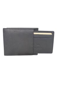 Novčanik muški kožni JBNC62 sa RFID zaštitom i futrolom za kartice 95x120x20 mm crna