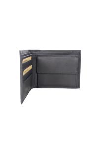 Novčanik muški kožni JBNC62 sa RFID zaštitom i futrolom za kartice 95x120x20 mm crna