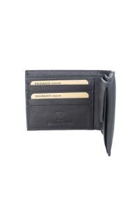 Novčanik muški kožni JBNC62 sa RFID zaštitom i futrolom za kartice 95x120x20 mm crna