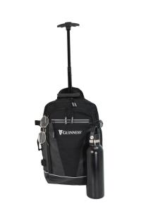 Ranac putni za low cost sa točkićima 25x40x20 Guiness crna
