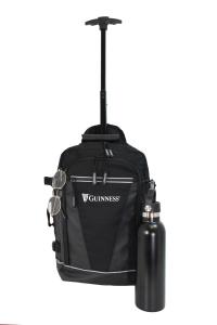 Ranac putni za low cost sa točkićima 25x40x20 Guiness crna