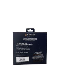 Gift box: kožni novčanik 100x80 mm i otvarač za flaše JBGNGS 05 Guiness  crna