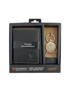 Gift box: kožna futrola za kartice 100x80 mm i otvarač za flaše JBGNGS 06 Guiness  Guiness crna