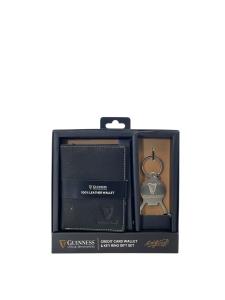 Gift box: kožna futrola za kartice 100x80 mm i otvarač za flaše JBGNGS 06 Guiness  crna