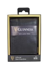 Novčanik muški kožni JBGNW07 sa RFID zaštitom 120x90x20 Guiness Guiness crna