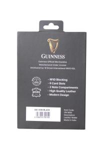 Novčanik muški kožni JBGNW09 sa RFID zaštitom 120x90x20 Guiness crna