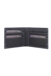 Gift box: novčanik muški kožni 120x90x20 mm i kožni privezak GS01 Guiness  crna