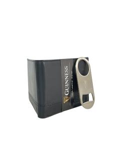 Gift box: novčanik muški kožni 120x90x20 mm i otvarač za flaše GS04 Guiness  crna