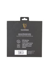Gift box: novčanik muški kožni 120x90x20 mm i otvarač za flaše GS04 Guiness  crna