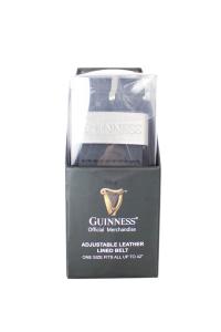 Kaiš muški kožni podesivi u poklon kutiji BT03 Guiness crna