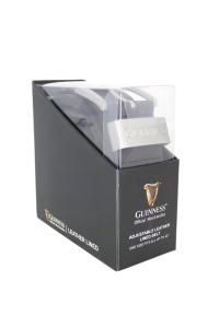 Kaiš muški kožni podesivi u poklon kutiji BT03 Guiness crna