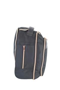 Ranac putni za low cost sa točkićima  25x40x20 cm JBTB 98 crna