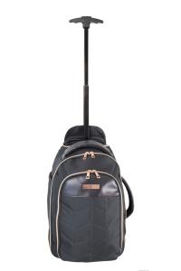 Ranac putni za low cost sa točkićima  25x40x20 cm JBTB 98 crna