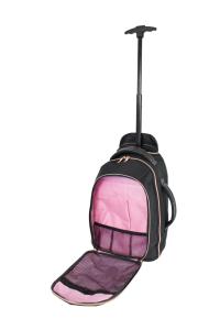 Ranac putni za low cost sa točkićima  25x40x20 cm JBTB 98 crna