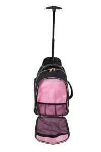 Ranac putni za low cost sa točkićima  25x40x20 cm JBTB 98 crna