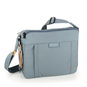 Torba na rame ženska 30x24x11 cm Nerea azurno plava