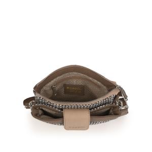 Torba na rame ženska 20x14x3 cm Dolce krem