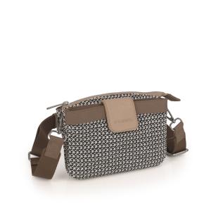 Torba na rame ženska 20x14x3 cm Dolce krem