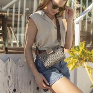 Torba na rame ženska 20x14x3 cm Dolce krem