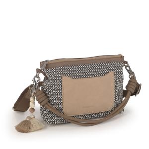 Torba na rame ženska 24x19x9 cm Dolce krem