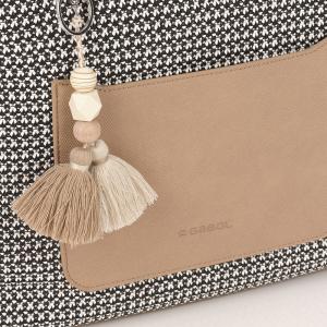 Torba na rame ženska 34x31x10 cm Dolce krem