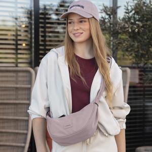 Torba na rame ženska 32x18x9 cm Alison roze