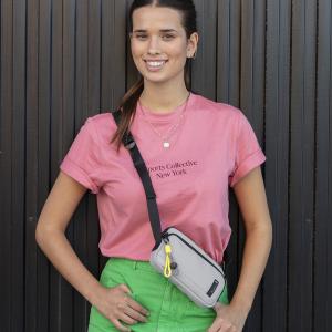 Torba na rame ženska 20x12x3 cm Leire siva